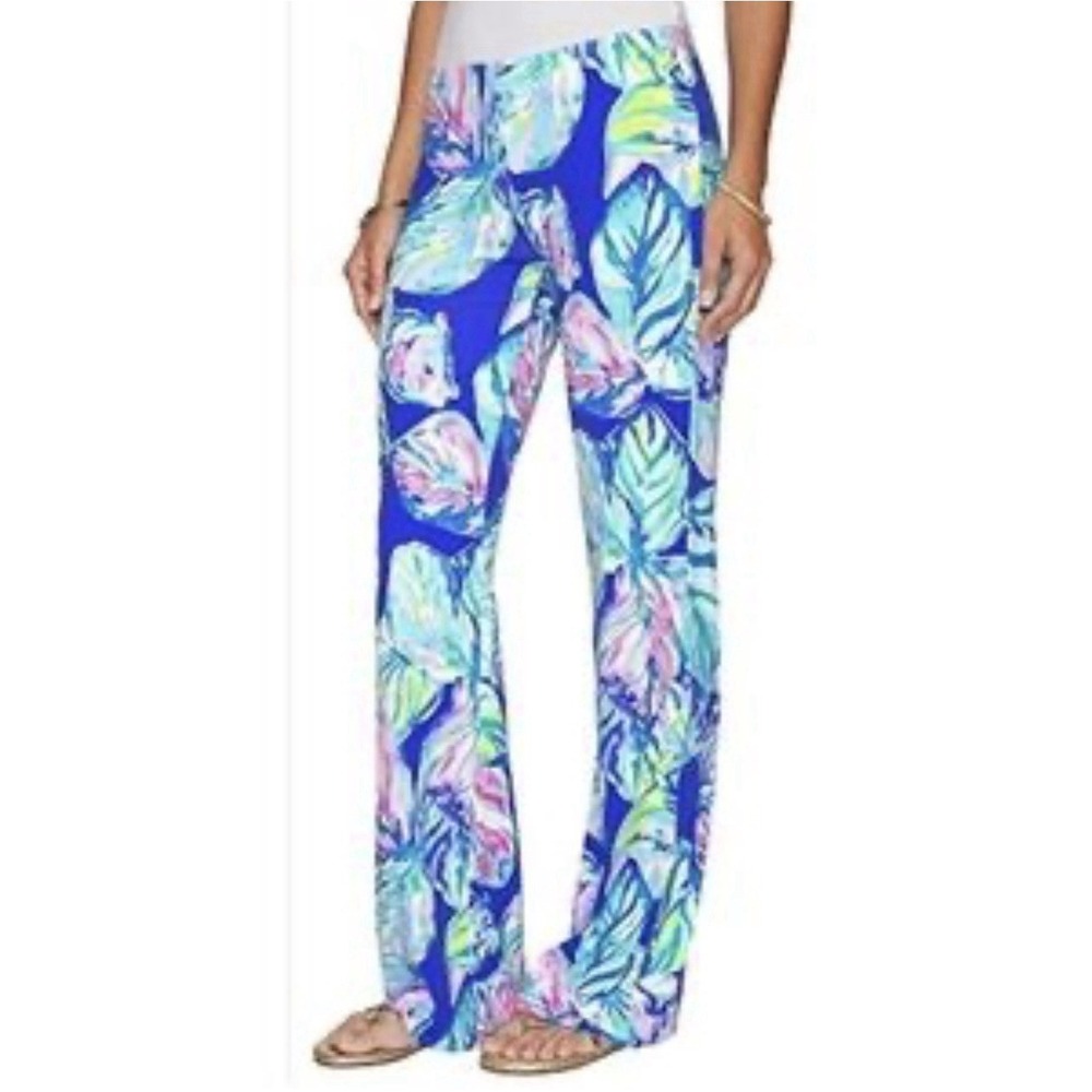 Lilly Pulitzer Georgina May Palazzo Pants Women's Size XXS Resortwear Colorful